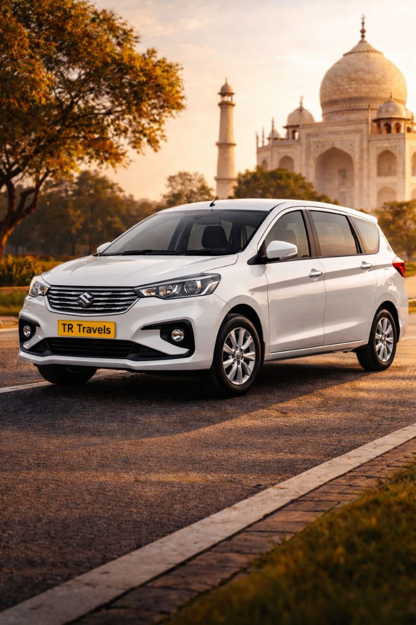 Clean taxi car for local and outstation travel in Agra